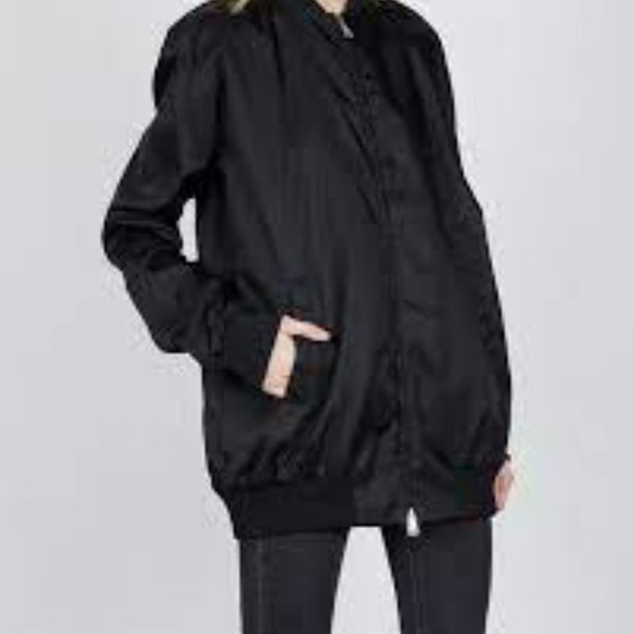 NWT Moncler Ruched Aldebaran Giubbotto Jacket Raincoat Bomber Coat TG 1 US S M - Picture 2 of 14
